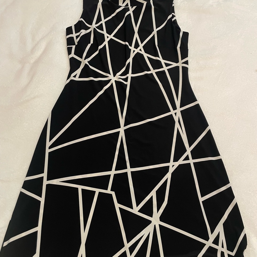 Tommy Hilfiger black and white dress